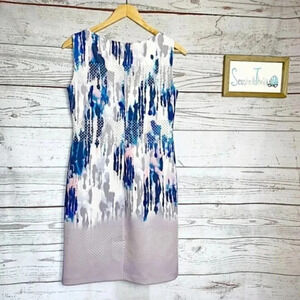 Antonio Melani multi-color laser cut shift dress 6